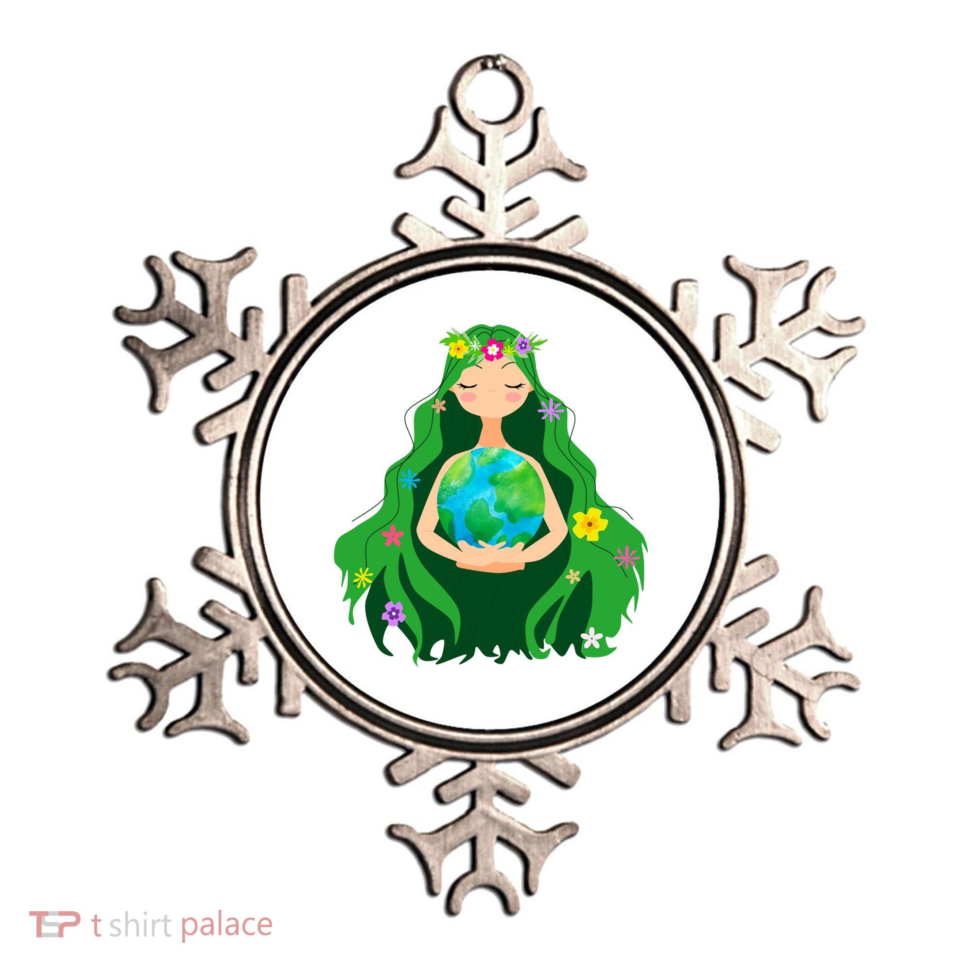 Flower Earth Mother Figure Cute Ornament