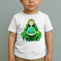 Flower Earth Mother Figure Cute Toddler T-Shirt thumb 2