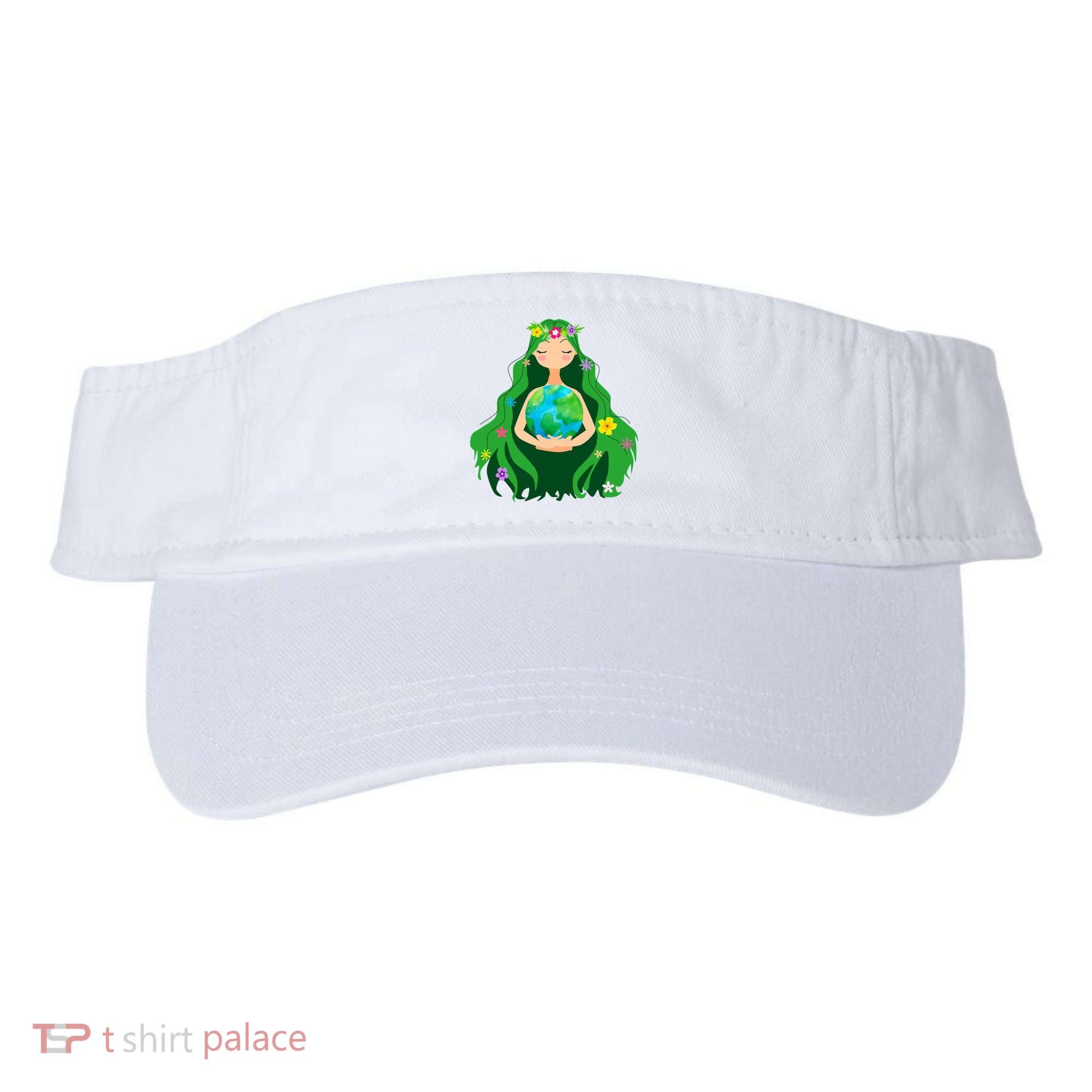 Flower Earth Mother Figure Cute Visor