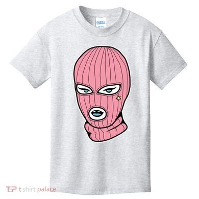 Female Pink Ski Kids T-Shirt