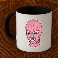Female Pink Ski Coffee Mug thumb 2