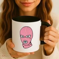 Female Pink Ski Coffee Mug thumb 3