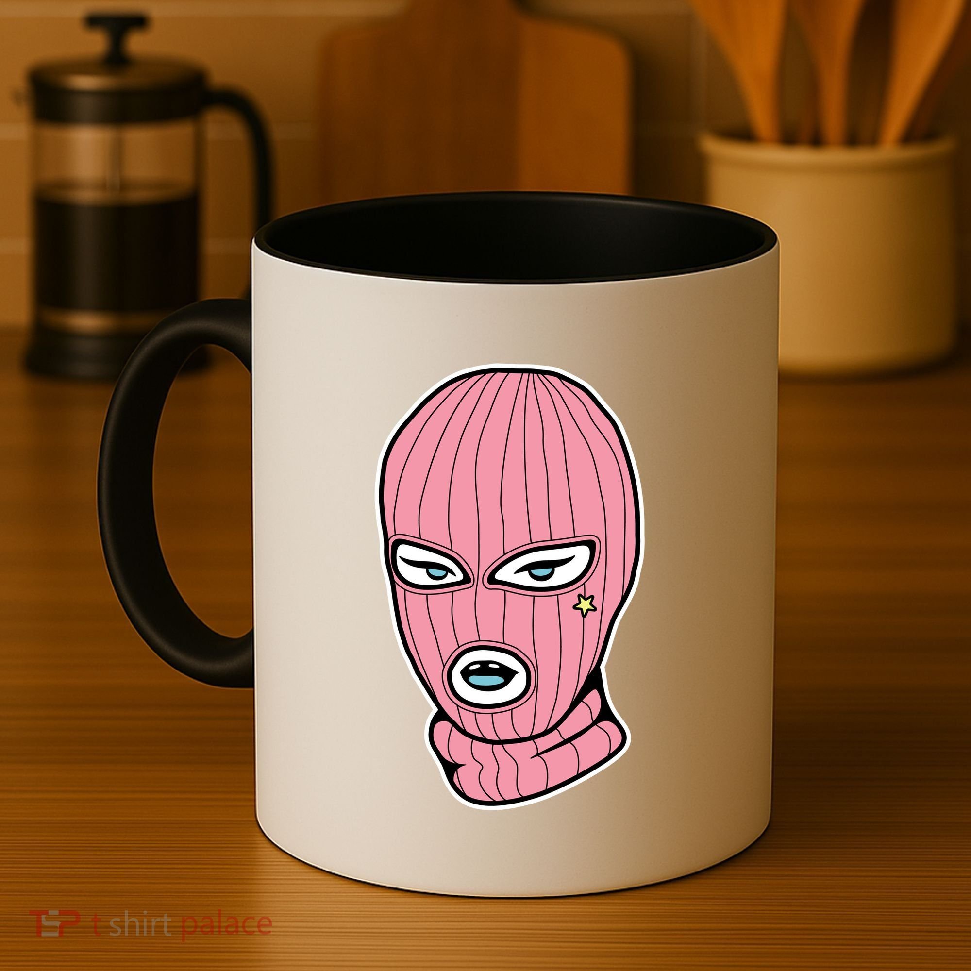 Female Pink Ski Coffee Mug