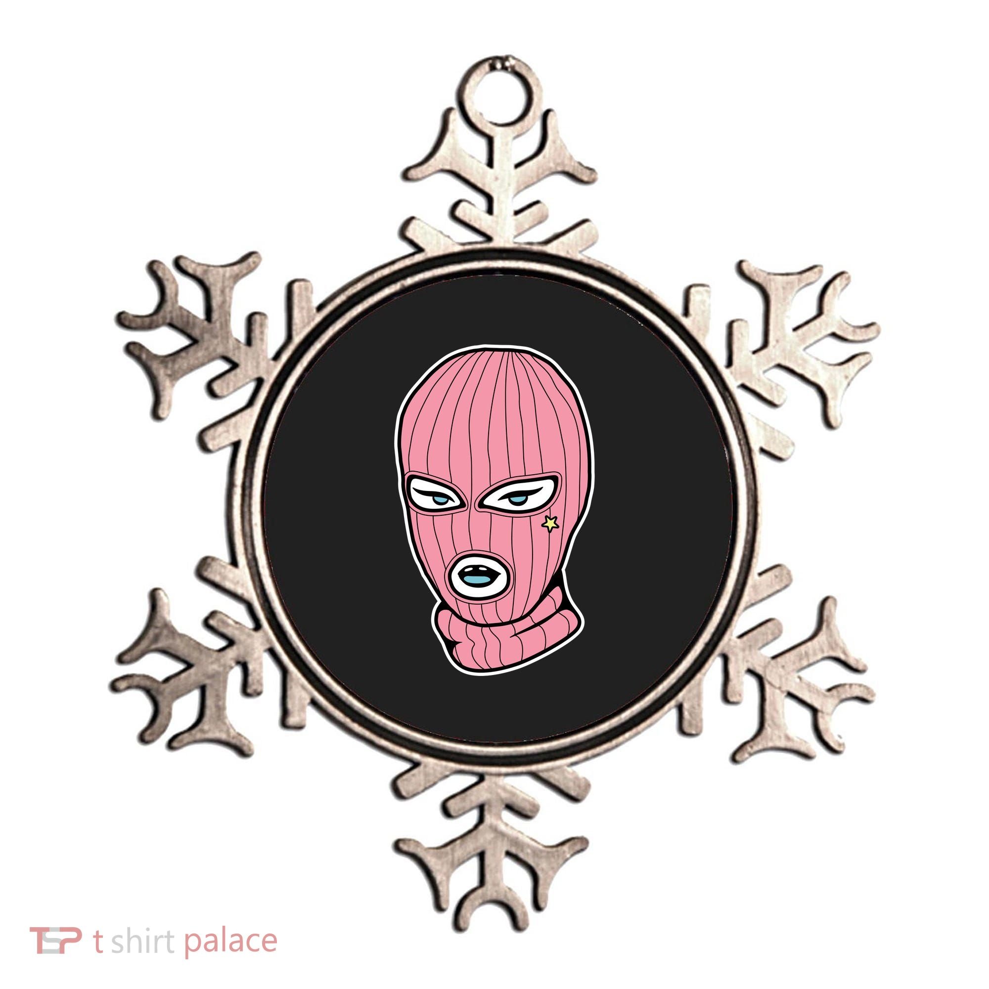 Female Pink Ski Ornament