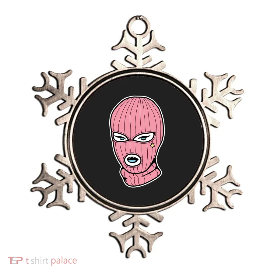 Female Pink Ski Ornament