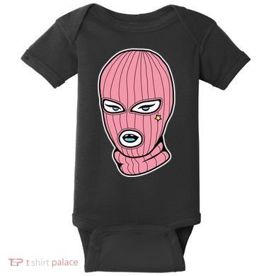 Female Pink Ski Baby Bodysuit