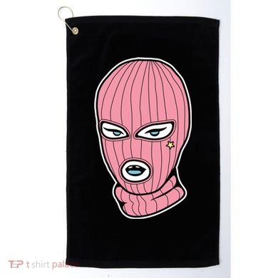 Female Pink Ski Golf Towel