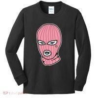 Female Pink Ski Kids Long Sleeve Shirt thumb 0