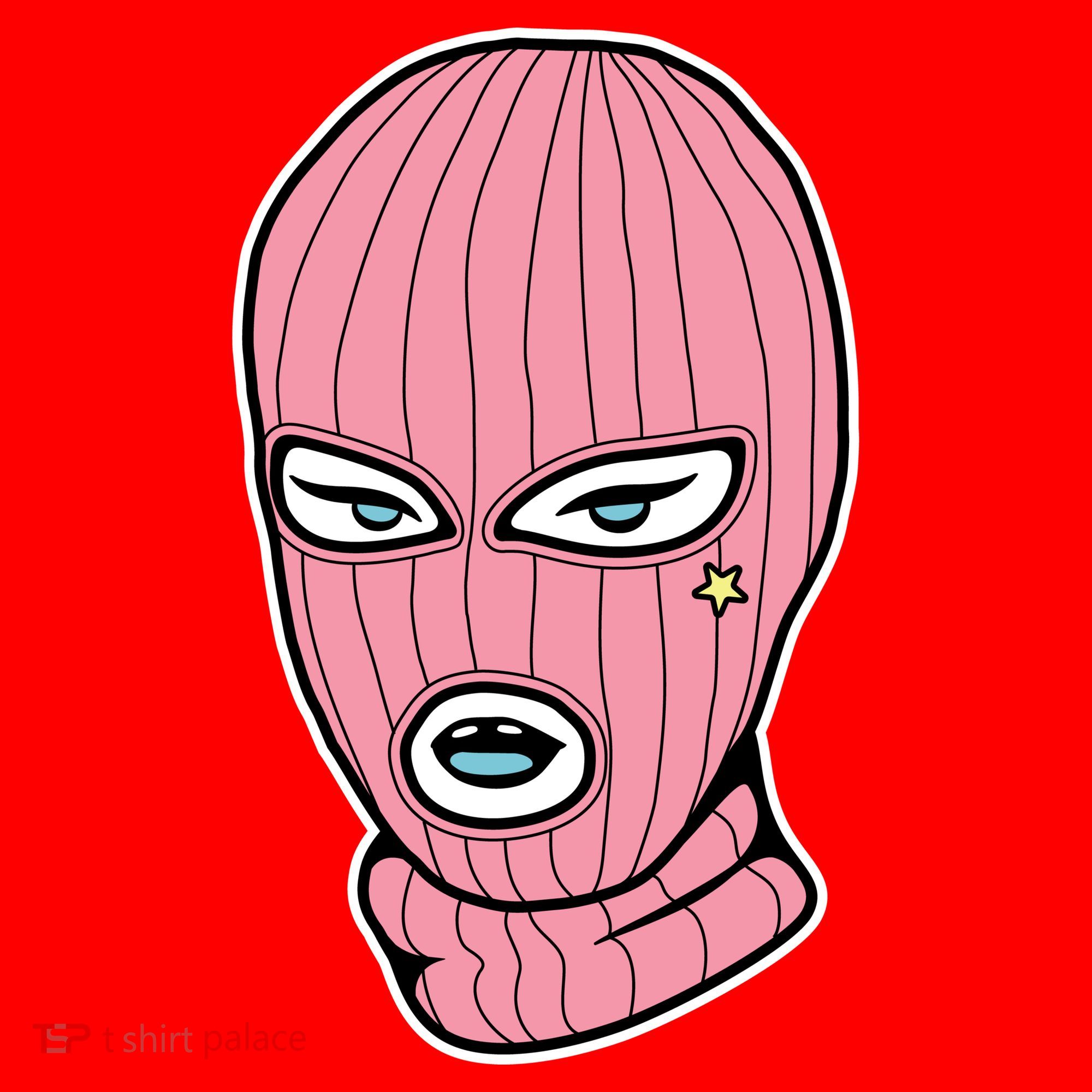 Female Pink Ski Santa Hat