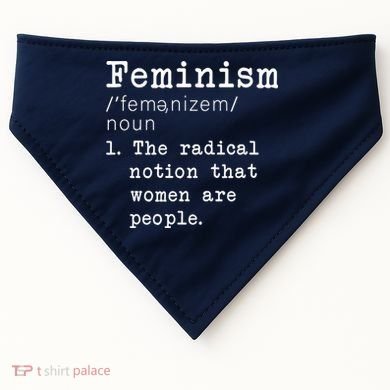 Feminism Definition USA-Made Doggie Bandana