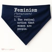 Feminism Definition USA-Made Doggie Bandana thumb 0