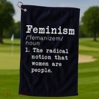 Feminism Definition Golf Towel thumb 1