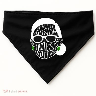Feminism Equality Protest Vote Ruth Bader Ginsburg USA-Made Doggie Bandana