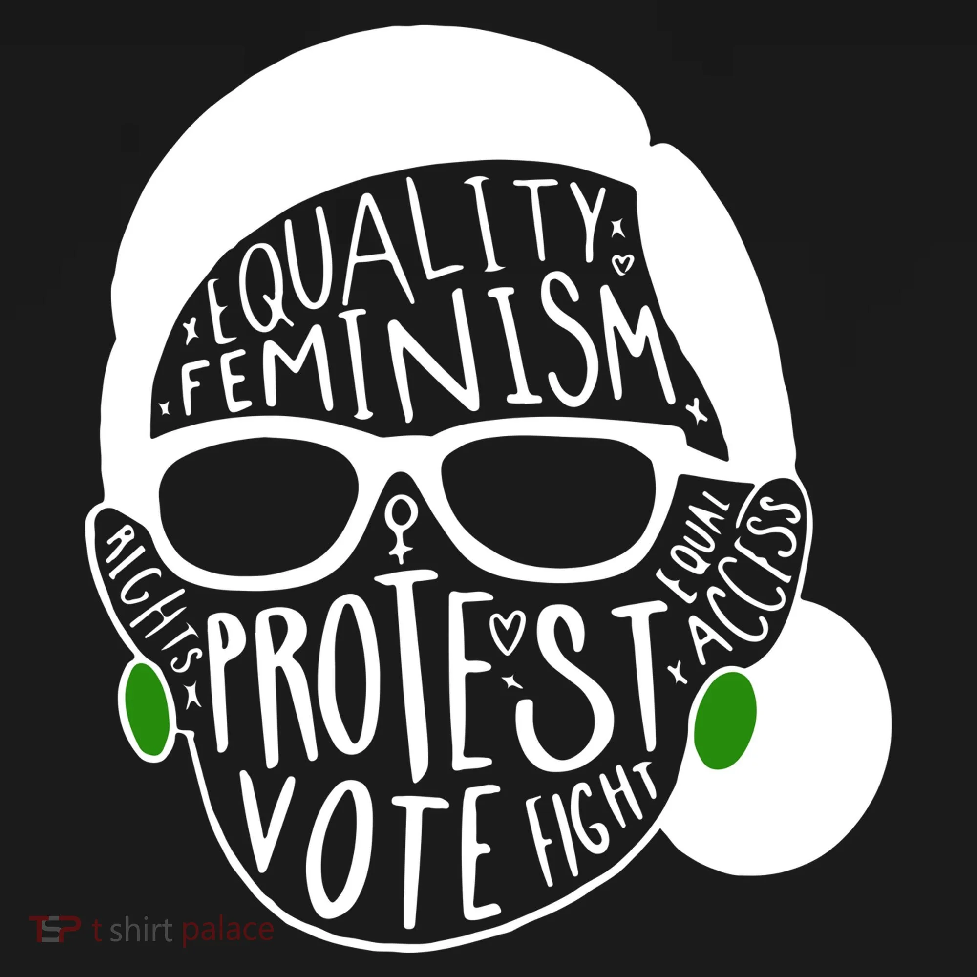 Feminism Equality Protest Vote Ruth Bader Ginsburg Button
