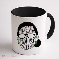 Feminism Equality Protest Vote Ruth Bader Ginsburg Coffee Mug thumb 1
