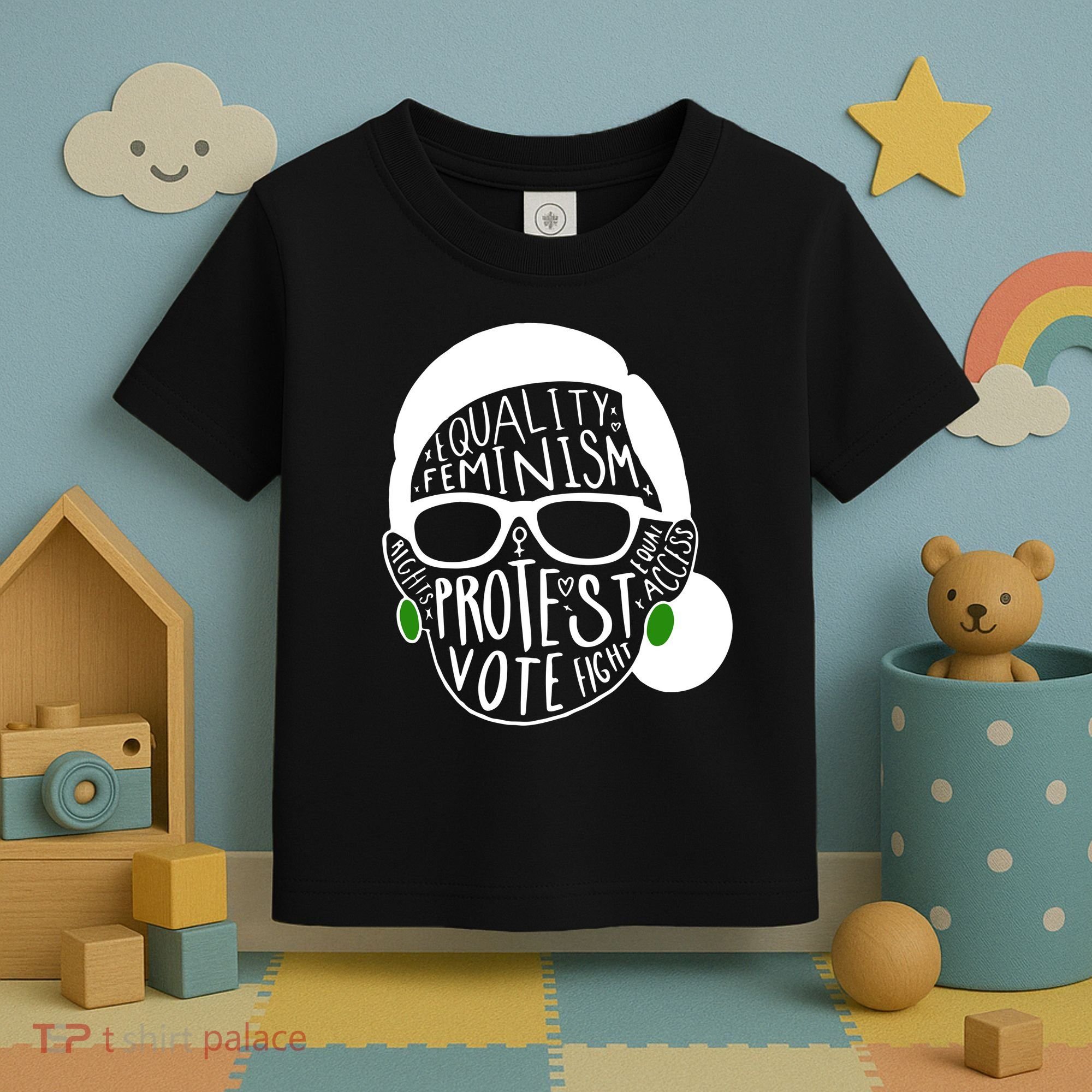 Feminism Equality Protest Vote Ruth Bader Ginsburg Toddler T-Shirt