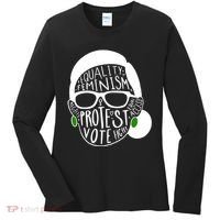 Feminism Equality Protest Vote Ruth Bader Ginsburg Women's Long Sleeve Shirt thumb 0