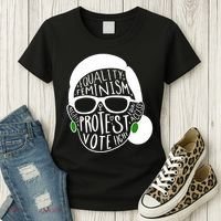 Feminism Equality Protest Vote Ruth Bader Ginsburg Women's T-Shirt thumb 3