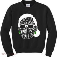 Feminism Equality Protest Vote Ruth Bader Ginsburg Kids Sweatshirt thumb 0