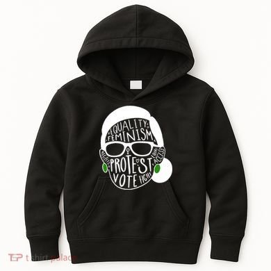 Feminism Equality Protest Vote Ruth Bader Ginsburg Kids Hoodie
