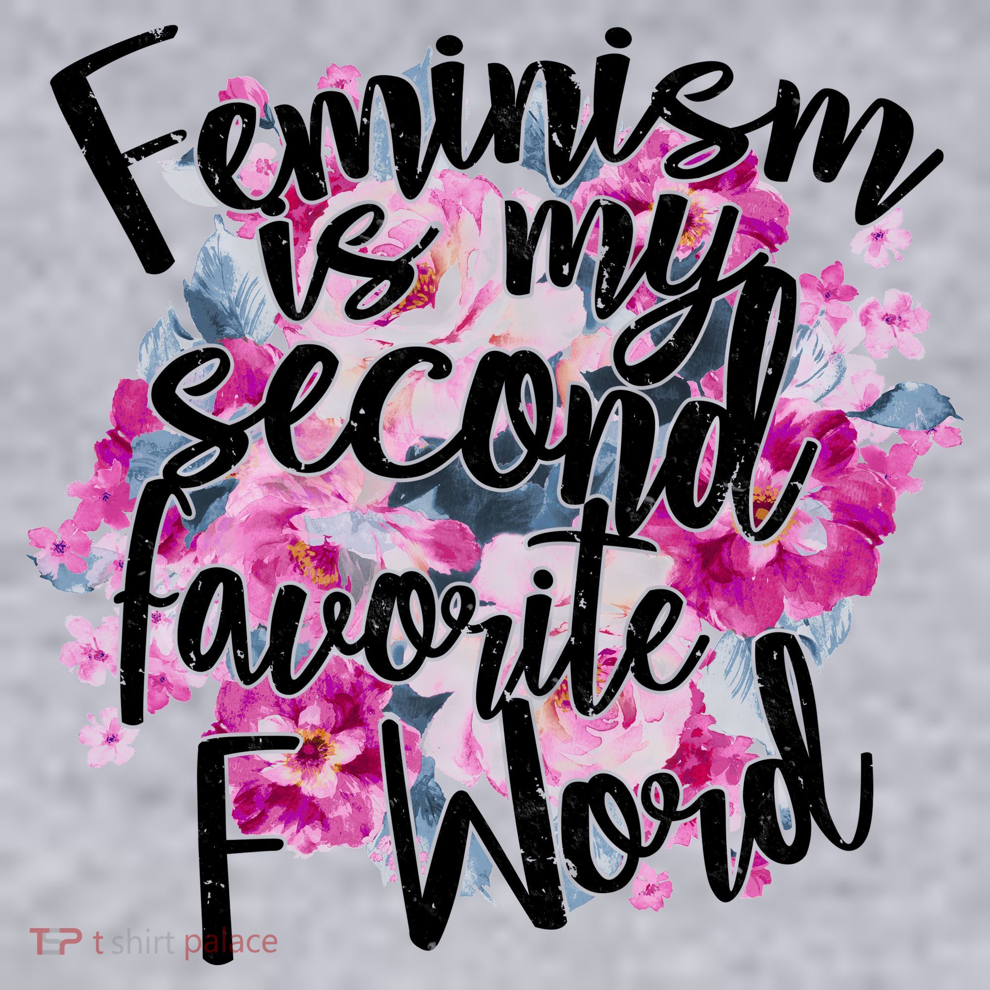 Feminism Is My Second Favorite F Word Women's Racerback Cropped Tank