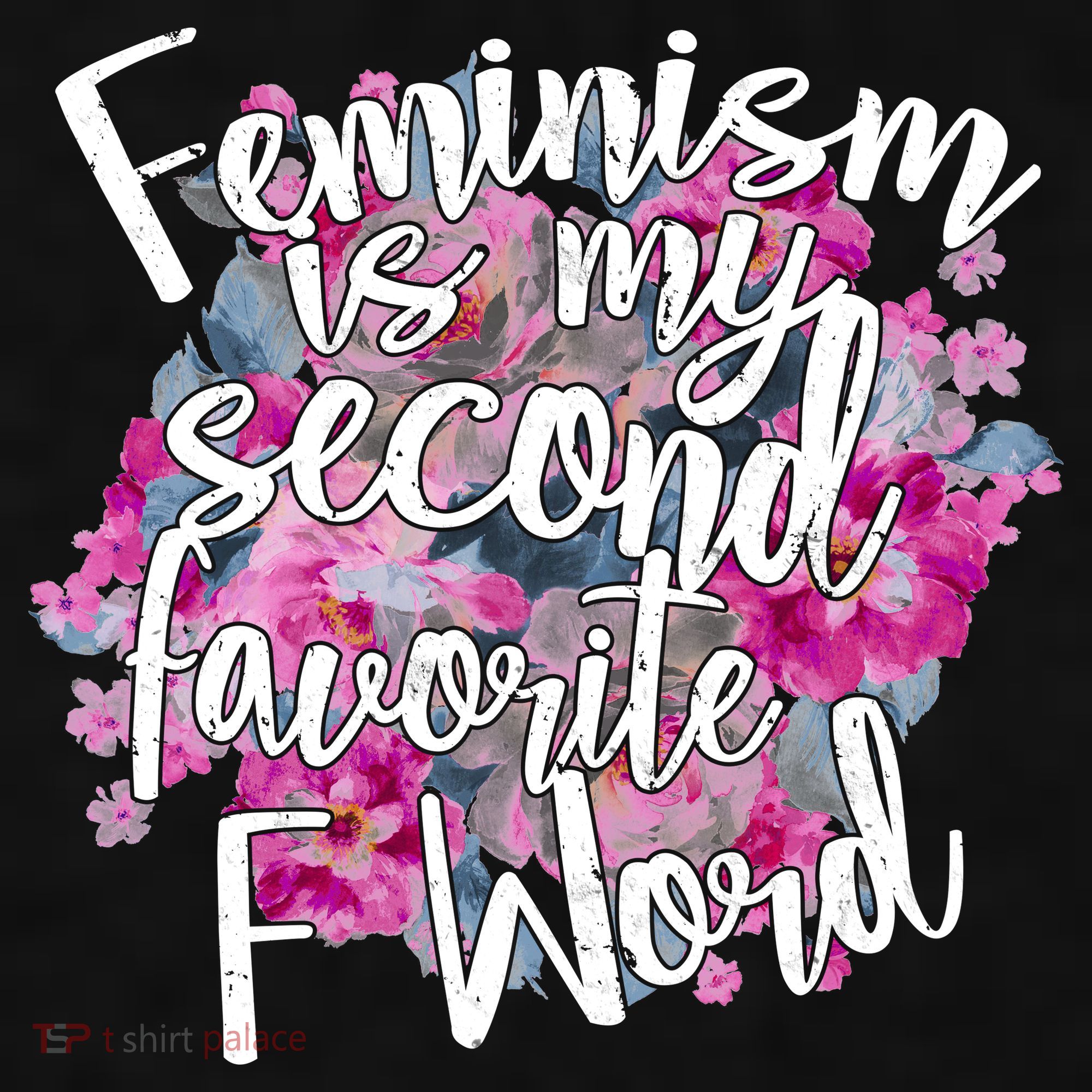 Feminism Is My Second Favorite F Word Ladies PosiCharge Tri-Blend Wicking Tank