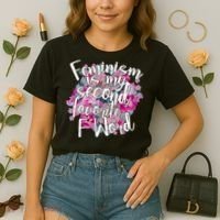 Feminism Is My Second Favorite F Word Comfort Colors Boxy T-Shirt thumb 2