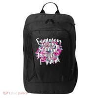 Feminism Is My Second Favorite F Word City Backpack thumb 0