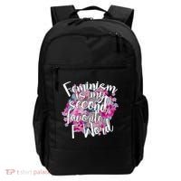 Feminism Is My Second Favorite F Word Backpack thumb 0