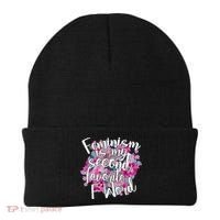 Feminism Is My Second Favorite F Word Beanie thumb 0