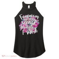 Feminism Is My Second Favorite F Word Women's Perfect Tri Rocker Tank thumb 0
