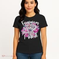 Feminism Is My Second Favorite F Word Women's T-Shirt thumb 4