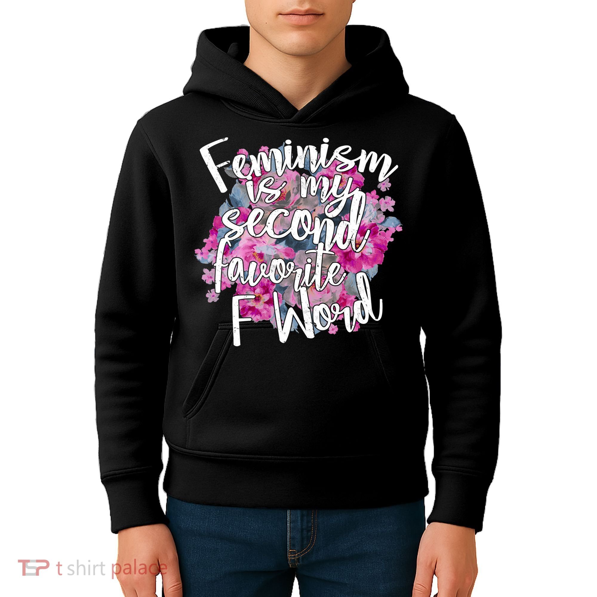Feminism Is My Second Favorite F Word Kids Hoodie