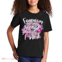 Feminism Is My Second Favorite F Word Kids T-Shirt thumb 2