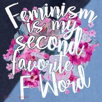 Feminism Is My Second Favorite F Word Raglan Baseball Sleeve Shirt thumb 2