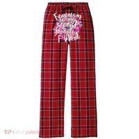 Feminism Is My Second Favorite F Word Women's Flannel Plaid Pajama Pants thumb 0