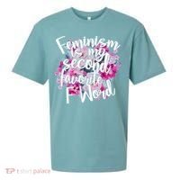 Feminism Is My Second Favorite F Word Sueded Cloud Jersey T-Shirt thumb 0