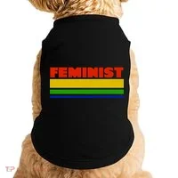 Feminist 70's Classic Logo Doggie Tank thumb 0