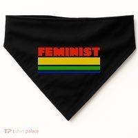 Feminist 70's Classic Logo USA-Made Doggie Bandana thumb 0
