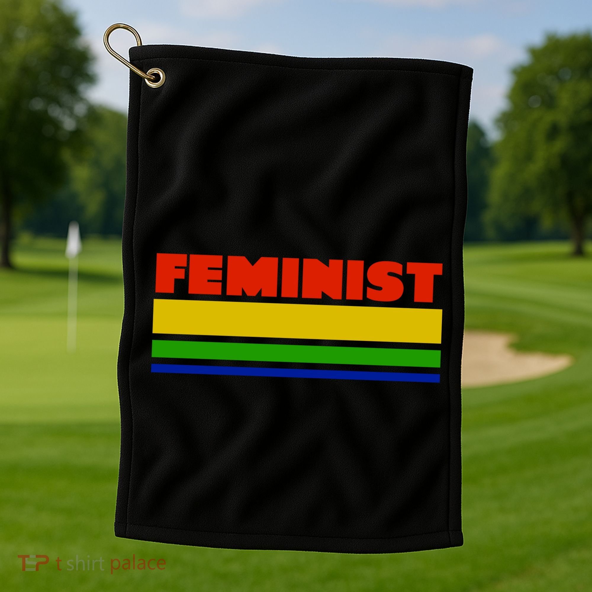 Feminist 70's Classic Logo Golf Towel
