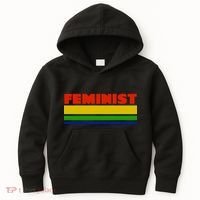 Feminist 70's Classic Logo Kids Hoodie thumb 0