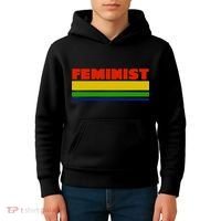 Feminist 70's Classic Logo Kids Hoodie thumb 4