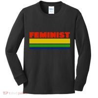 Feminist 70's Classic Logo Kids Long Sleeve Shirt thumb 0