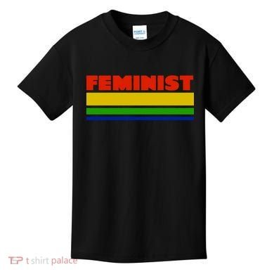 Feminist 70's Classic Logo Kids T-Shirt