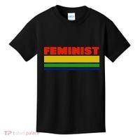 Feminist 70's Classic Logo Kids T-Shirt thumb 0
