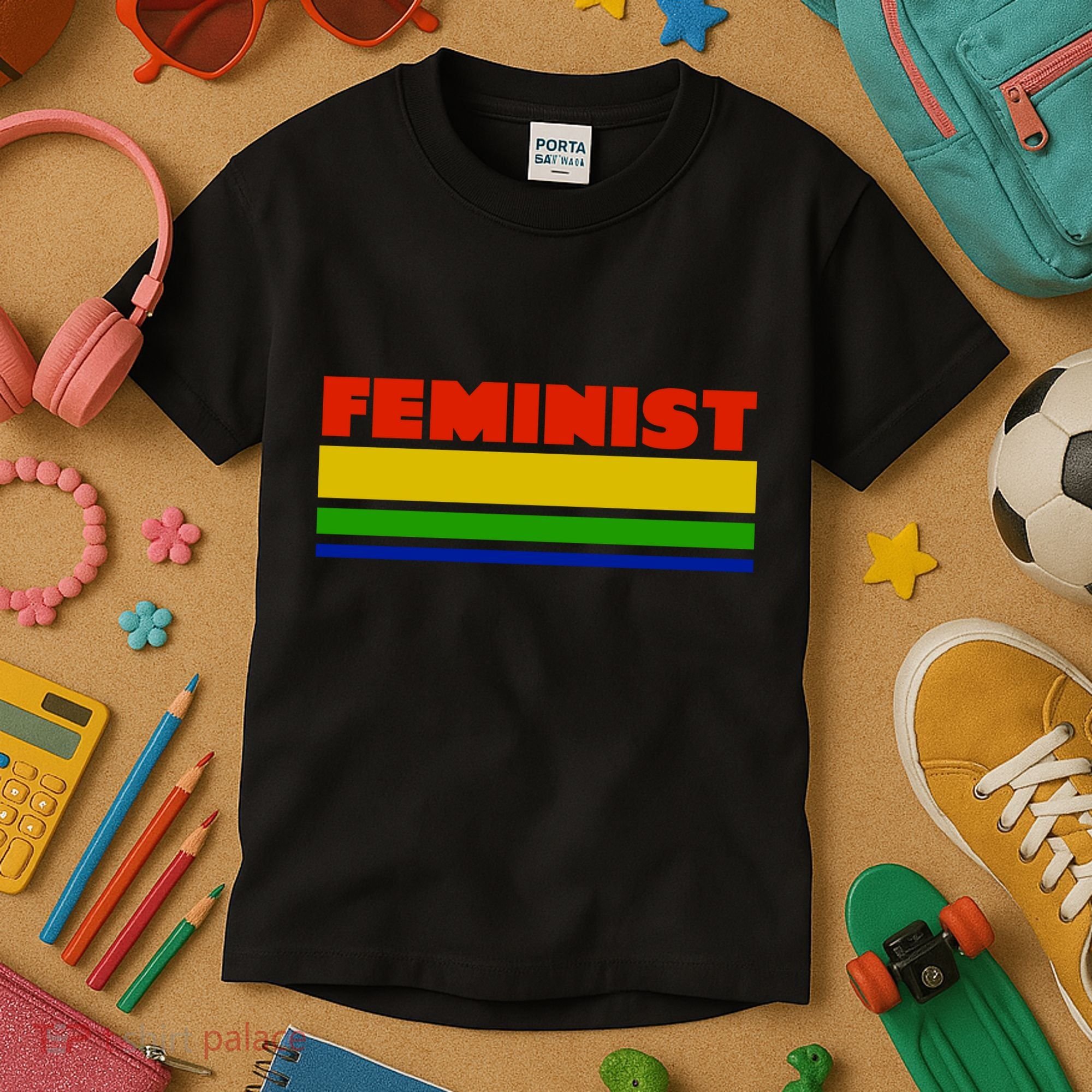 Feminist 70's Classic Logo Kids T-Shirt