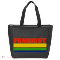 Feminist 70's Classic Logo Tote Bag thumb 0