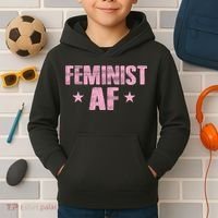 Feminist AF Kids Hoodie thumb 2