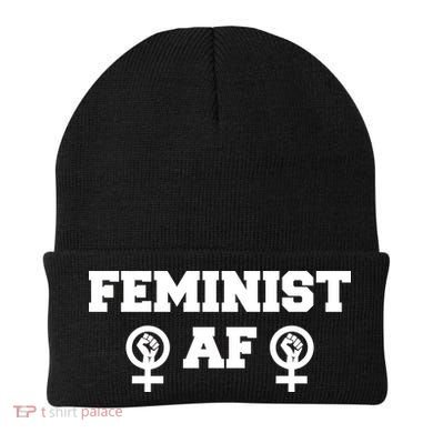Feminist AF Women's Rights Fist Logo Beanie