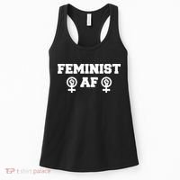 Feminist AF Women's Rights Fist Logo Women's Tank Top thumb 0